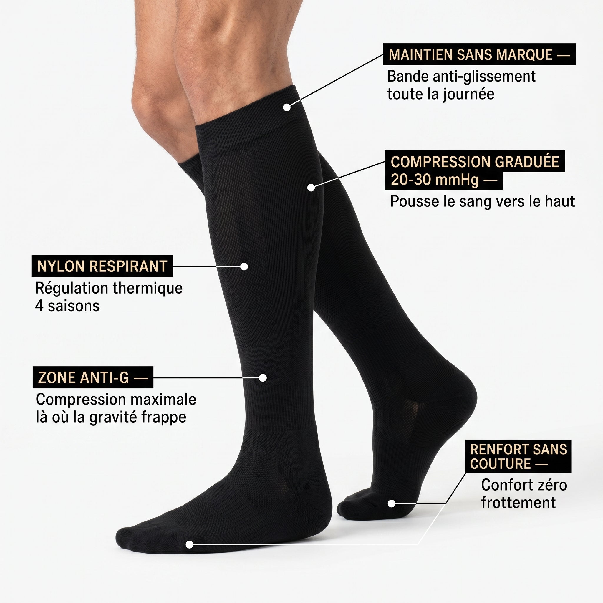 Chaussettes compression BAZE