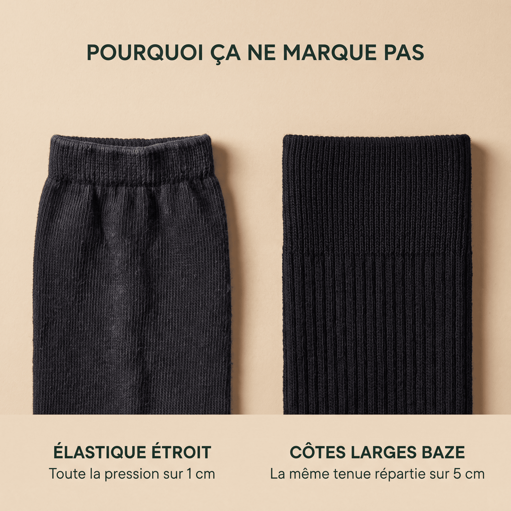 Chaussettes sans élastique baze